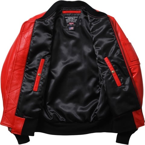 Supreme/Schott® Leather MA-1 - fall/winter 2013 - Supreme