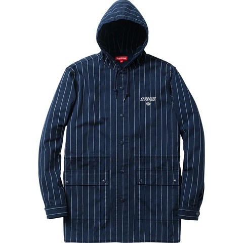 Supreme Pinstripe Twill Parka - Colorway
