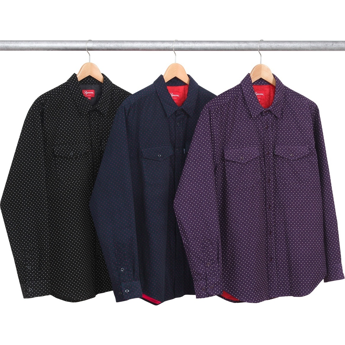 Corduroy Polka Dot Quilted Shirt - Supreme
