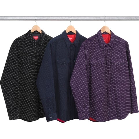 Supreme Corduroy Polka Dot Quilted Shirt