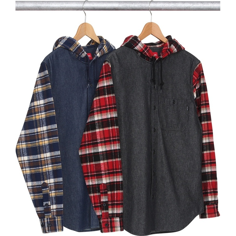 Supreme Hooded Plaid Denim Shirt (fall/winter 2013)
