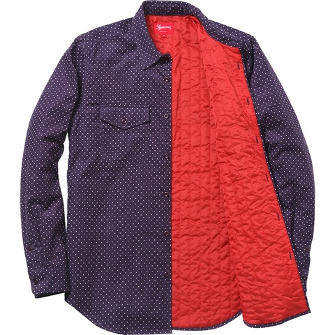 Supreme Corduroy Polka Dot Quilted Shirt - Colorway