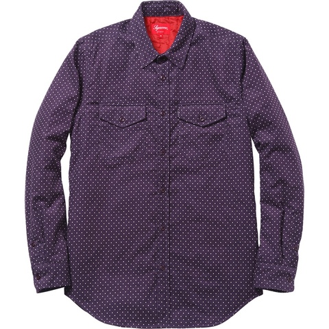 Supreme Corduroy Polka Dot Quilted Shirt - Colorway