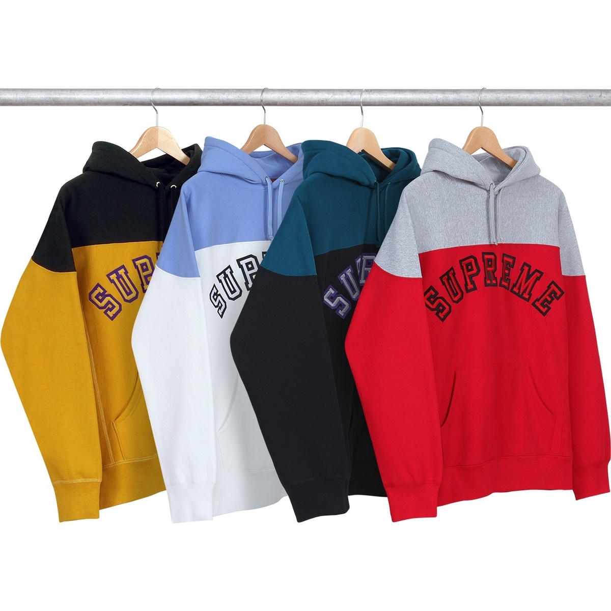 Supreme 2-Tone Arc Logo Pullover (fall/winter 2013)