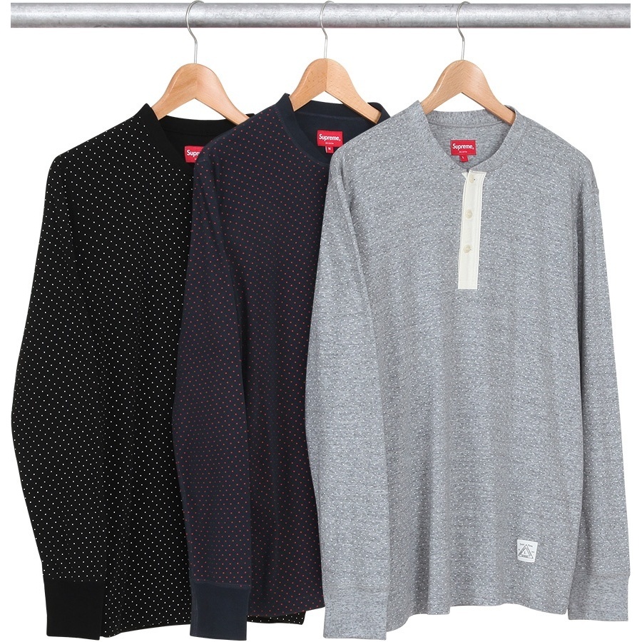Supreme Polka Dot Thermal Henley (fall/winter 2013)