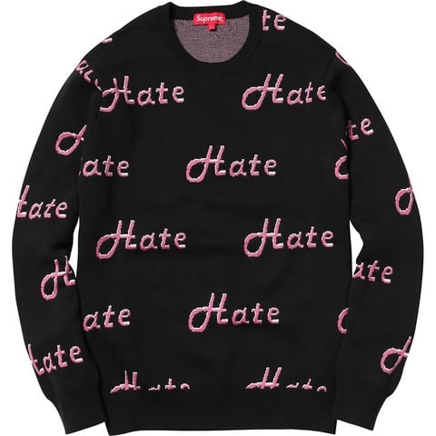 トップス Supreme Hate Sweater 2013A/W Hate Sweater - fall/winter 2013 - Supreme