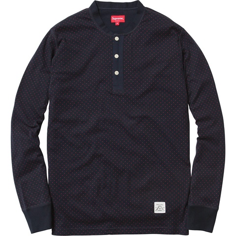 Supreme Polka Dot Thermal Henley - Colorway