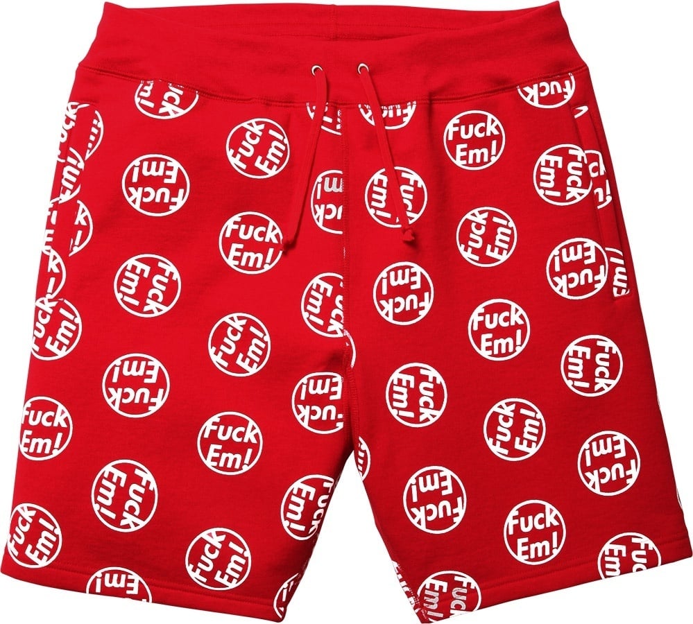 Supreme スウェット　ハーフパンツ　Mサイズ Fuck EM! Supreme Fuck'Em Sweatshort (FW14)