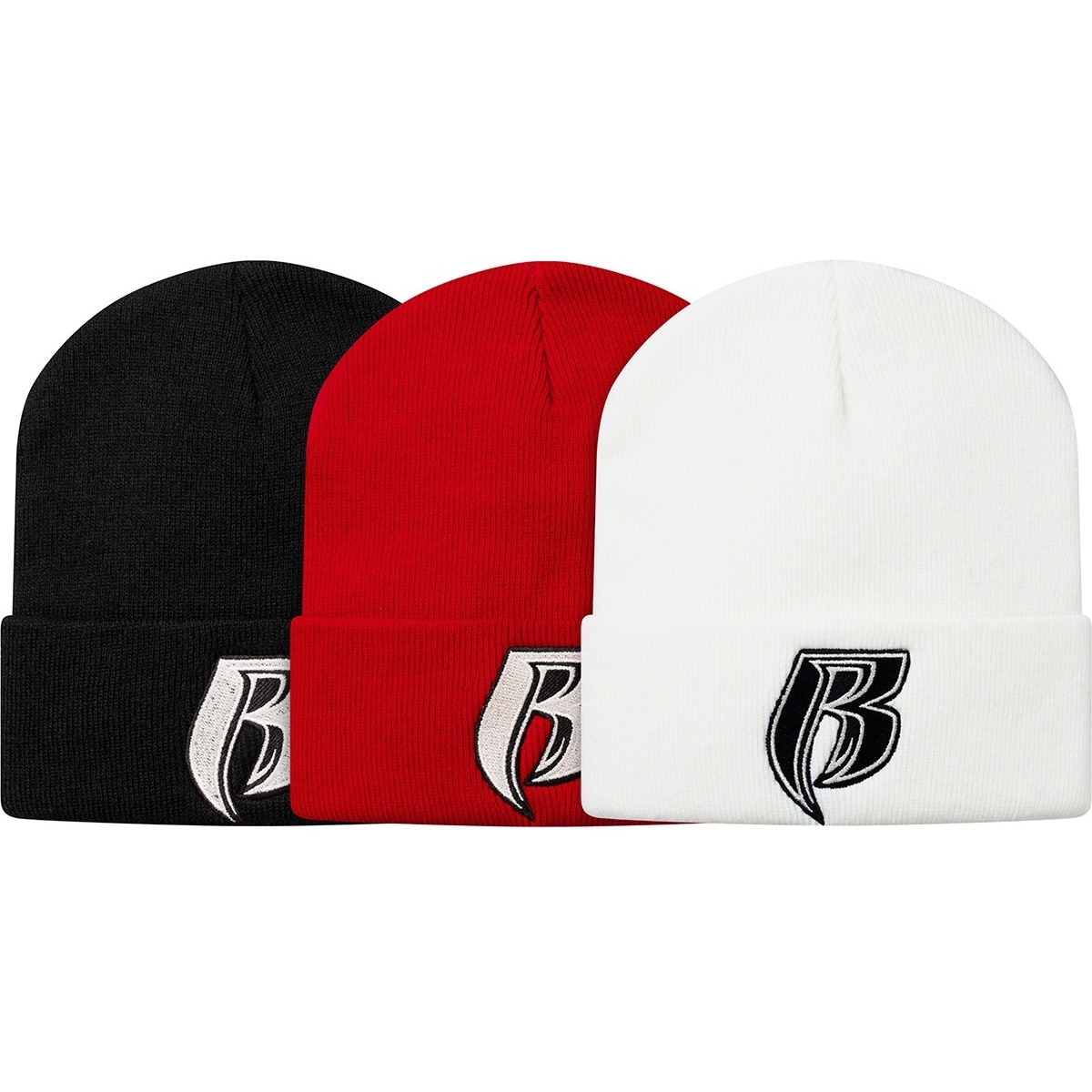supreme Ruff Ryders beanie ブラック ビーニー ニット 072535dfa82b4c1281de7757b544b4