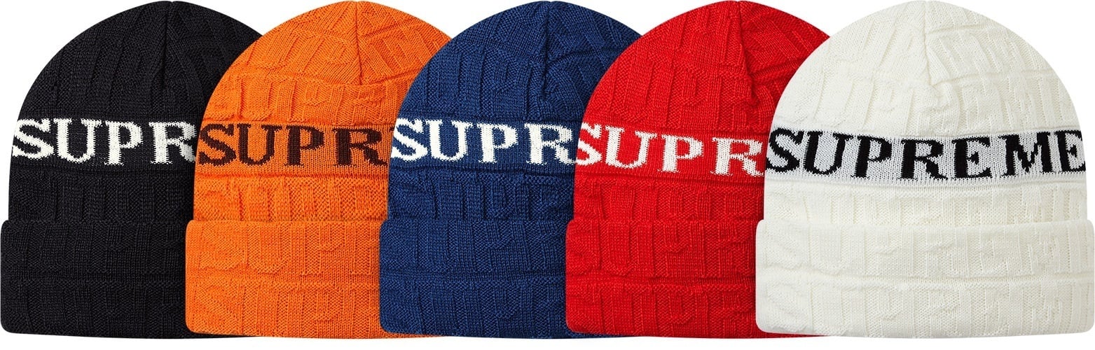 Supreme Jacquard Logo Beanie (FW14)