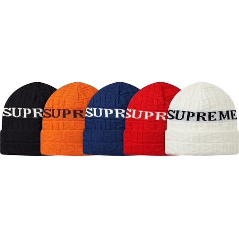 Supreme Jacquard Logo Beanie