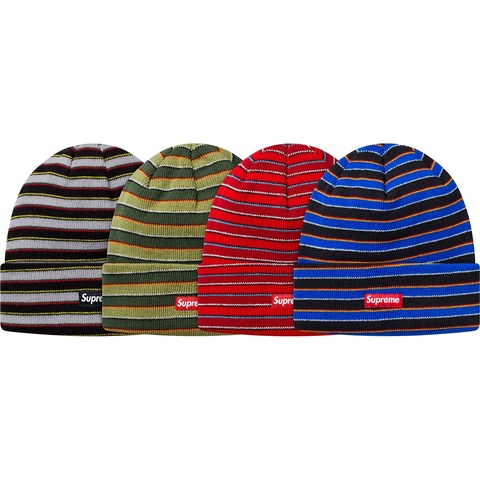 Supreme Multi Striped Beanie