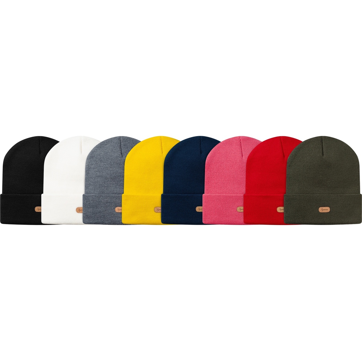 Supreme Leather Patch Beanie (fall/winter 2014)