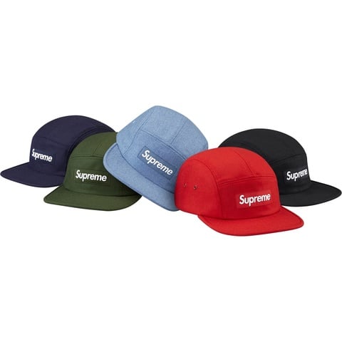 Supreme Wool Herringbone Camp Cap