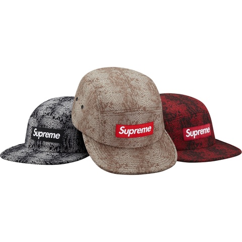 Supreme Jacquard Snake Camp Cap