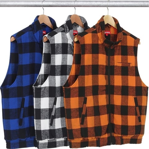 Supreme Buffalo Plaid Flannel Vest
