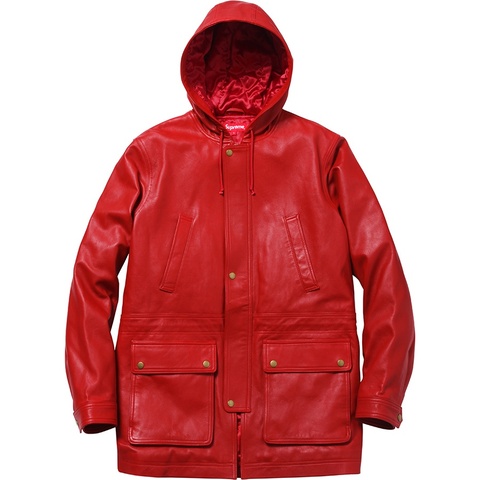 Supreme Hooded Leather Parka - Colorway