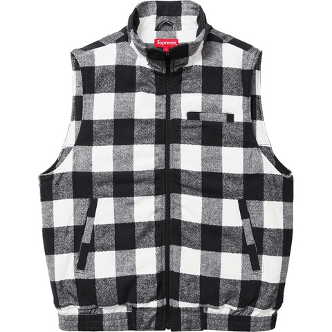 Supreme Buffalo Plaid Flannel Vest - Colorway
