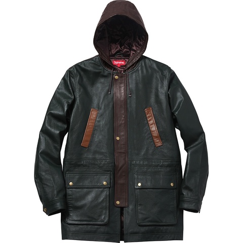 Supreme Hooded Leather Parka - Colorway