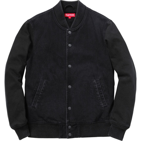 Denim Twill Varsity Jacket - fall/winter 2014 - Supreme Denim Twill Varsity Jacket - fall/winter 2014 - Supreme