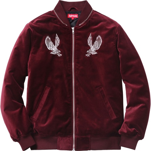 Supreme Velvet Hooded Bomber - Colorway