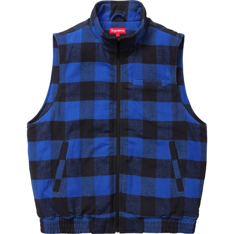 Supreme Buffalo Plaid Flannel Vest - Colorway