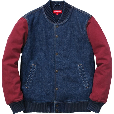 Supreme Denim Twill Varsity Jacket - Colorway