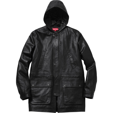 Supreme Hooded Leather Parka - Colorway