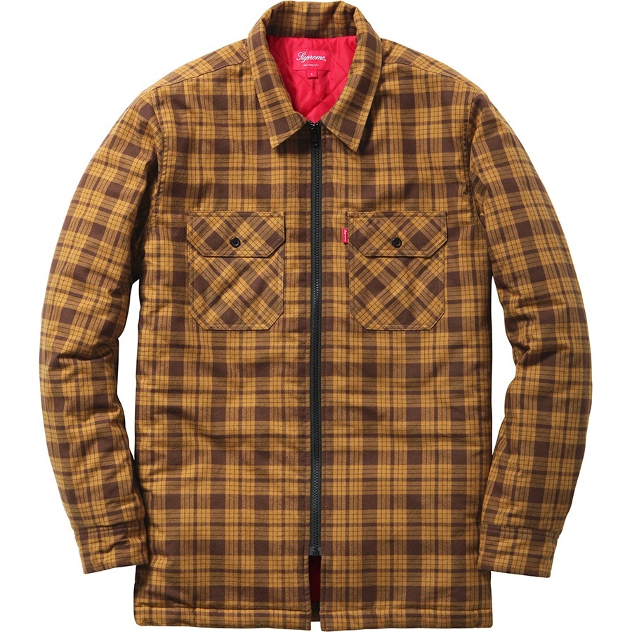 Supreme Quilted Zip Flannel Shirt (FW14)