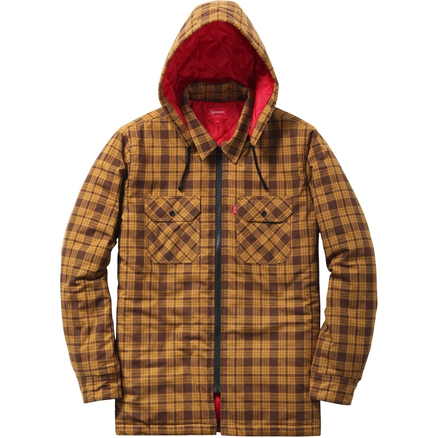 Supreme Quilted Zip Flannel Shirt (FW14)