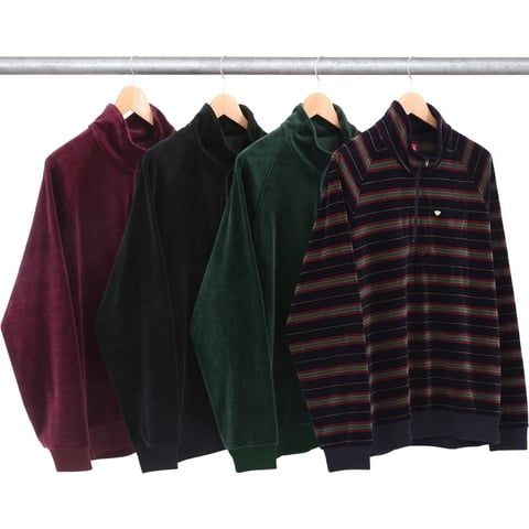 Supreme Velour Half Zip Pullover