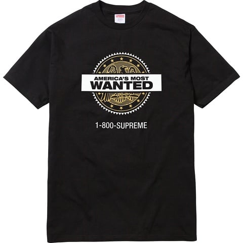 Supreme Most Wanted Tee