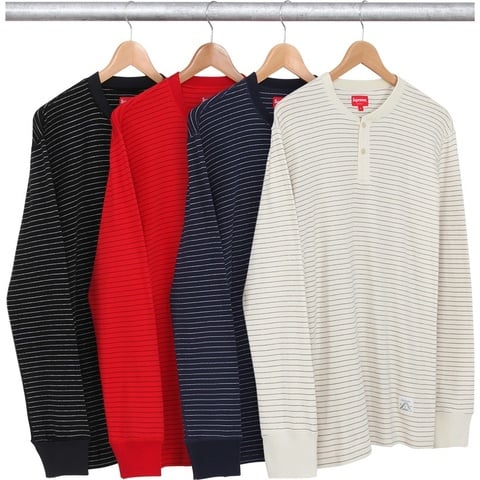 Supreme Pinstripe Thermal Henley