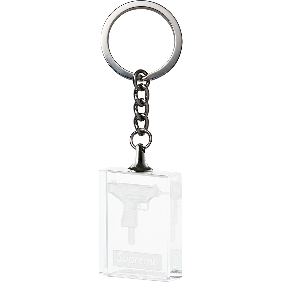 キーホルダー Supreme  clear  keychain 3D Lucite Uzi Keychain - fall/winter 2015 - Supreme