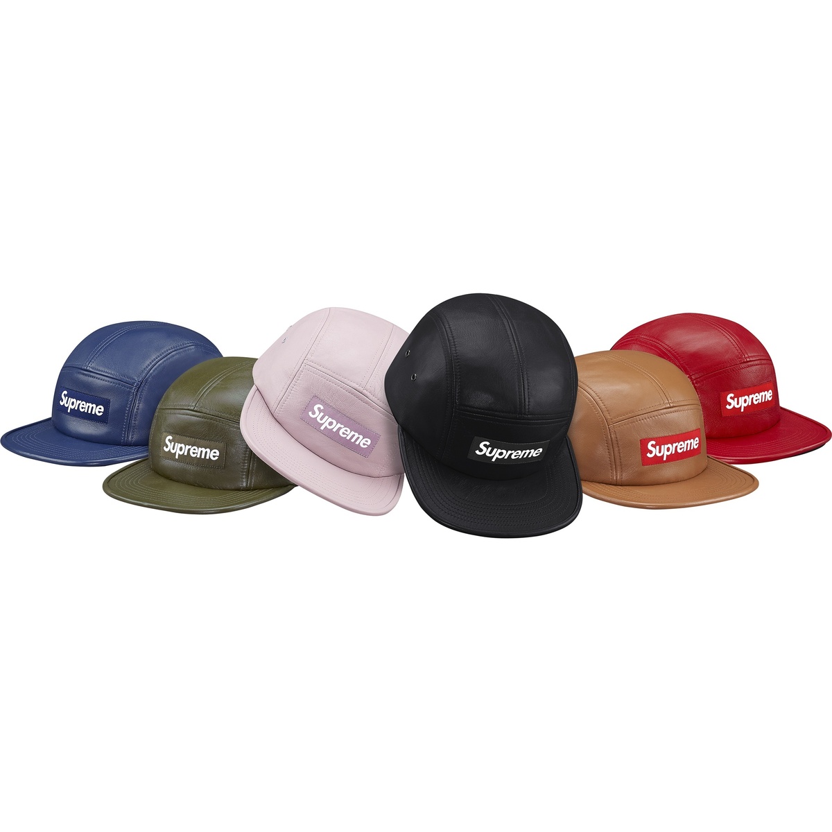 Supreme Leather Camp Cap (fall/winter 2015)