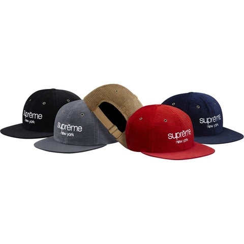 Supreme Cord Classic Logo 6-Panel