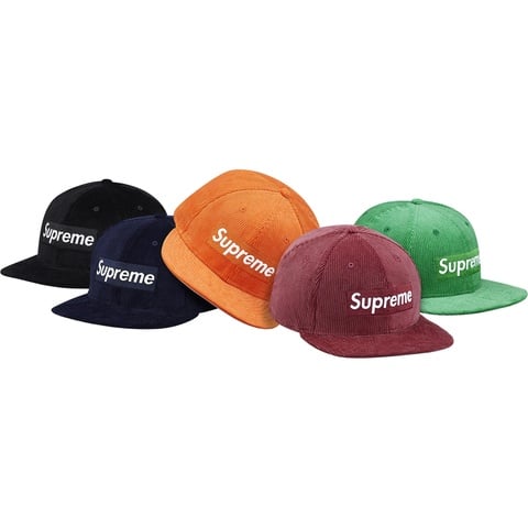 Supreme Corduroy Box Logo New Era