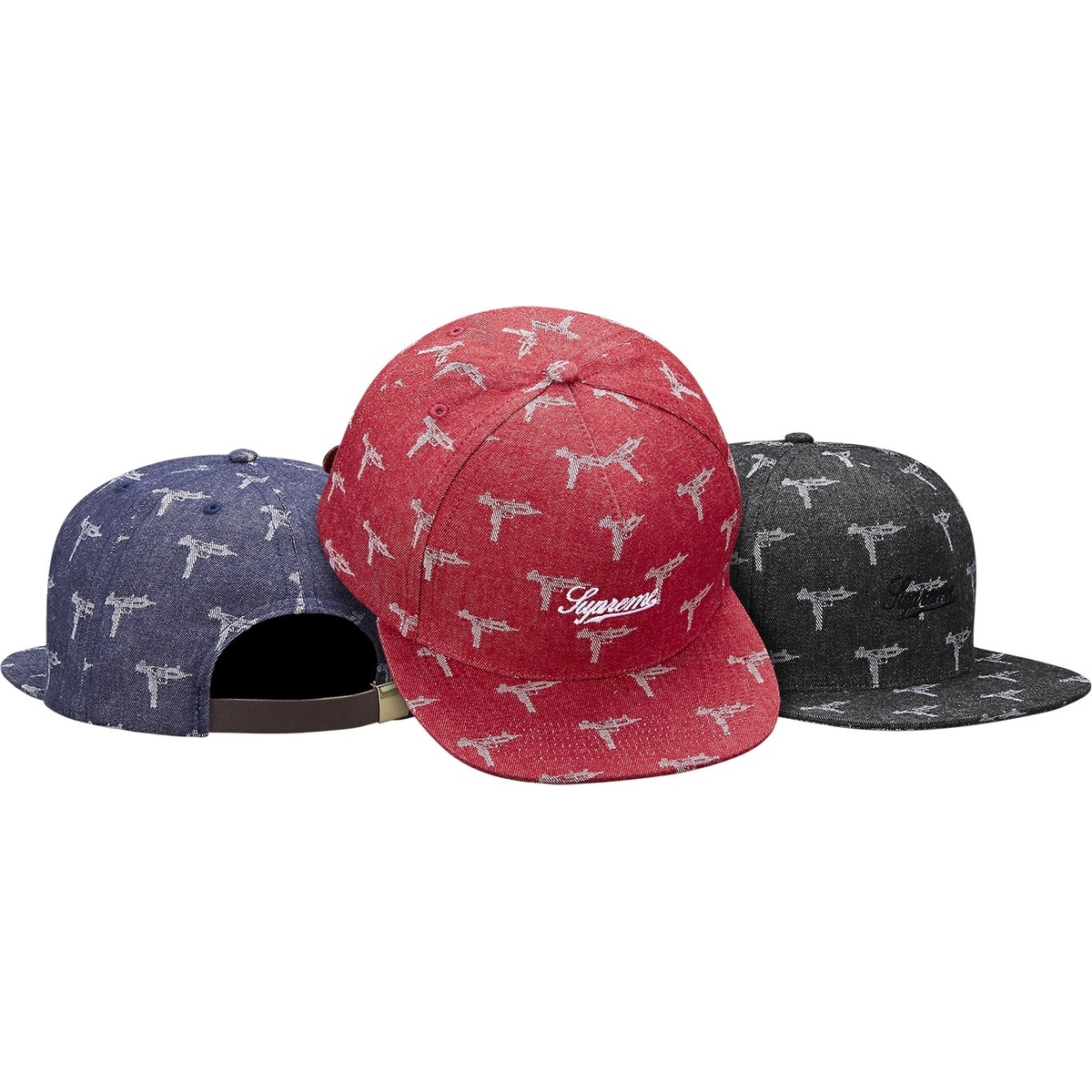 Supreme Denim Jacquard Uzi 5-Panel (fall/winter 2015)