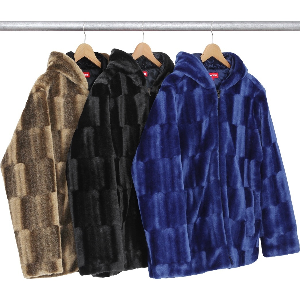 Supreme Faux Fur Hooded Zip Jacket (fall/winter 2015)