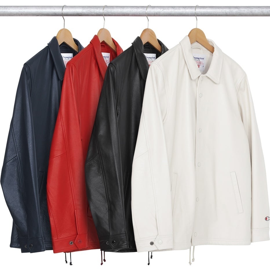 Supreme/Champion® Leather Coaches Jacket - SupremeCommunity