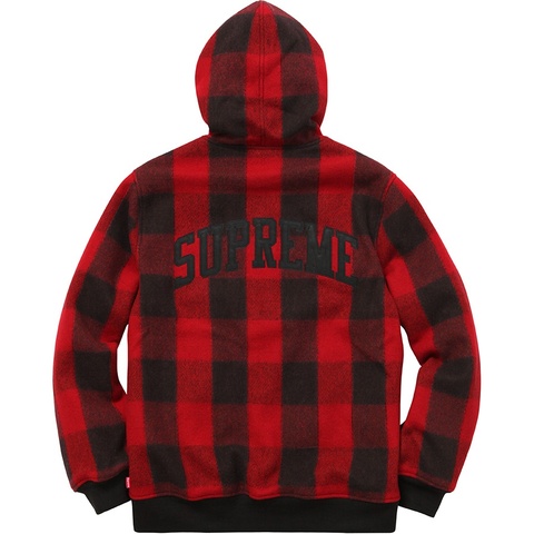 15AW Supreme Hooded Wool Bomber red ジャケット L