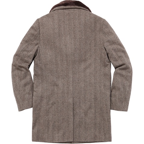 Fur Collar Tweed Coat - fall/winter 2015 - Supreme