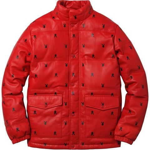 Supreme Supreme/Playboy© Leather Puffy Jacket - Colorway