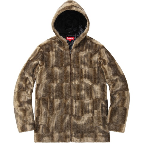 Supreme Faux Fur Hooded Zip Jacket - Colorway