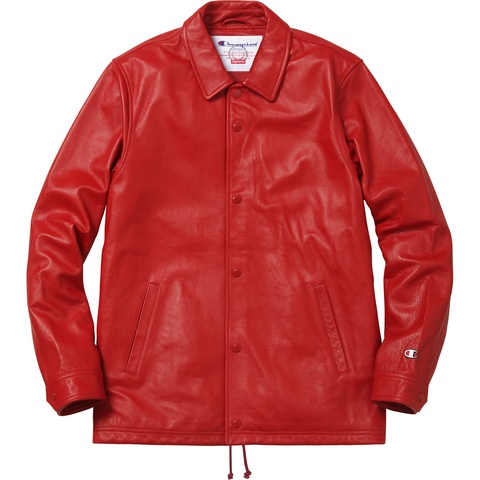 Supreme/Champion® Leather Coaches Jacket - Supreme