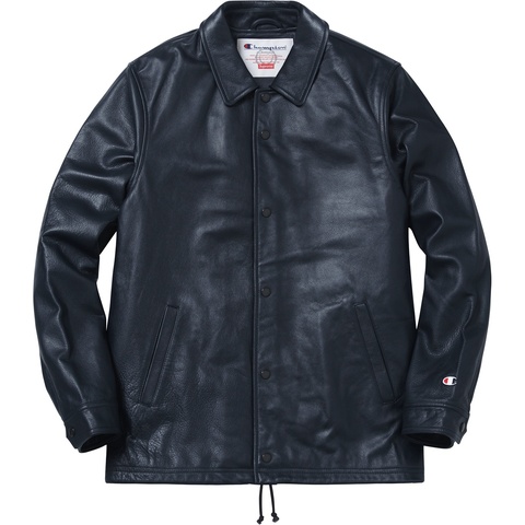 Supreme/Champion® Leather Coaches Jacket - Supreme