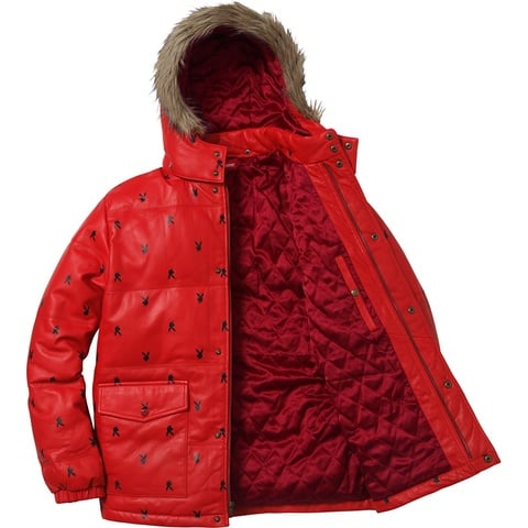 Supreme Supreme/Playboy© Leather Puffy Jacket - Colorway