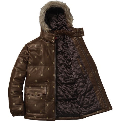 Supreme Supreme/Playboy© Leather Puffy Jacket - Colorway