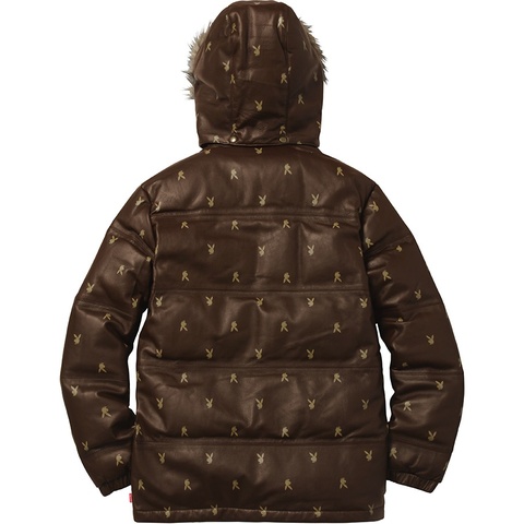 Supreme/Playboy© Leather Puffy Jacket - Supreme