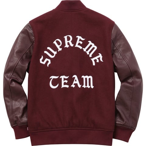 ジャケット・アウター Supreme Wool Varsity Crew Jacket 2015 Wool Varsity Crew Jacket - fall/winter 2015 - Supreme